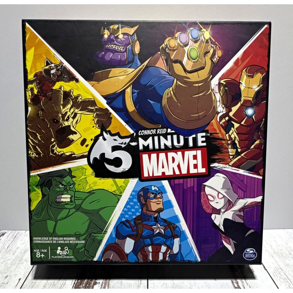 Spin Master Games 5-Minute Marvel Card Game 2-5P Ages 8+ Timer App 2018